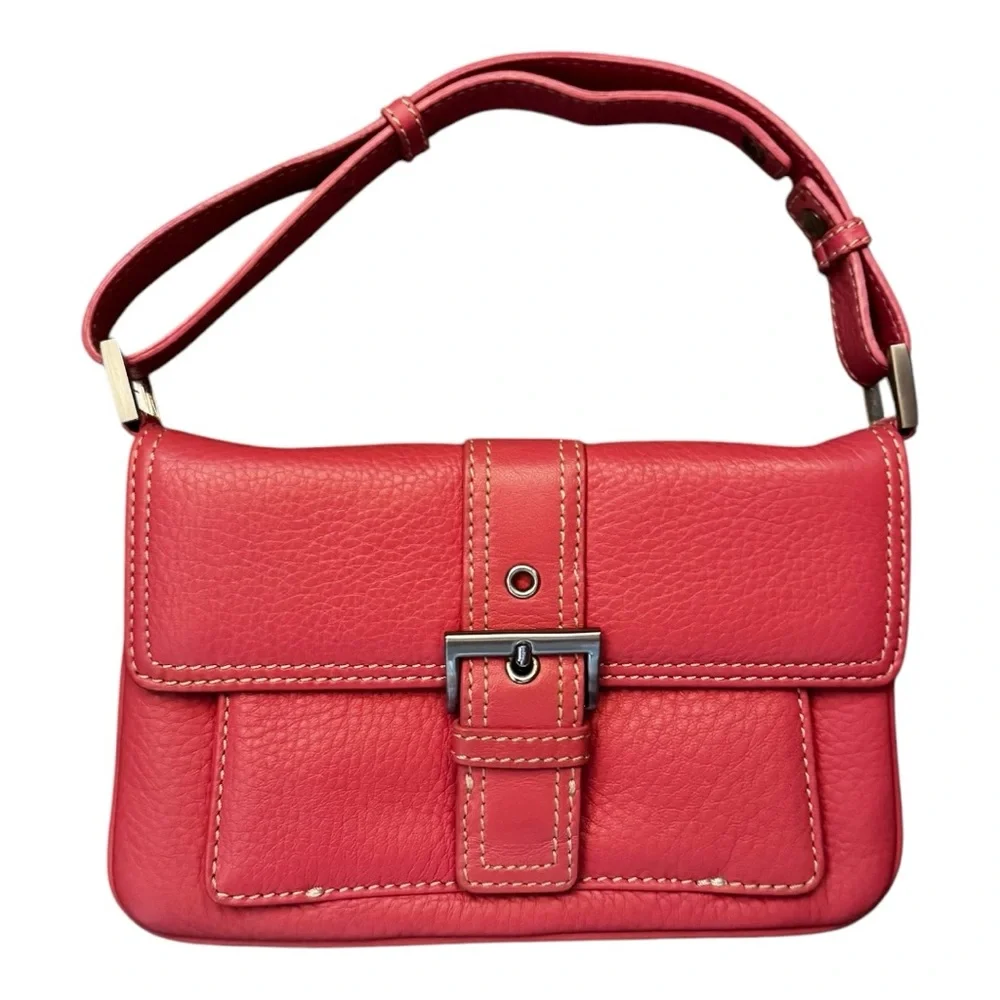 TALBOTS Pink/Coral Leather Bag